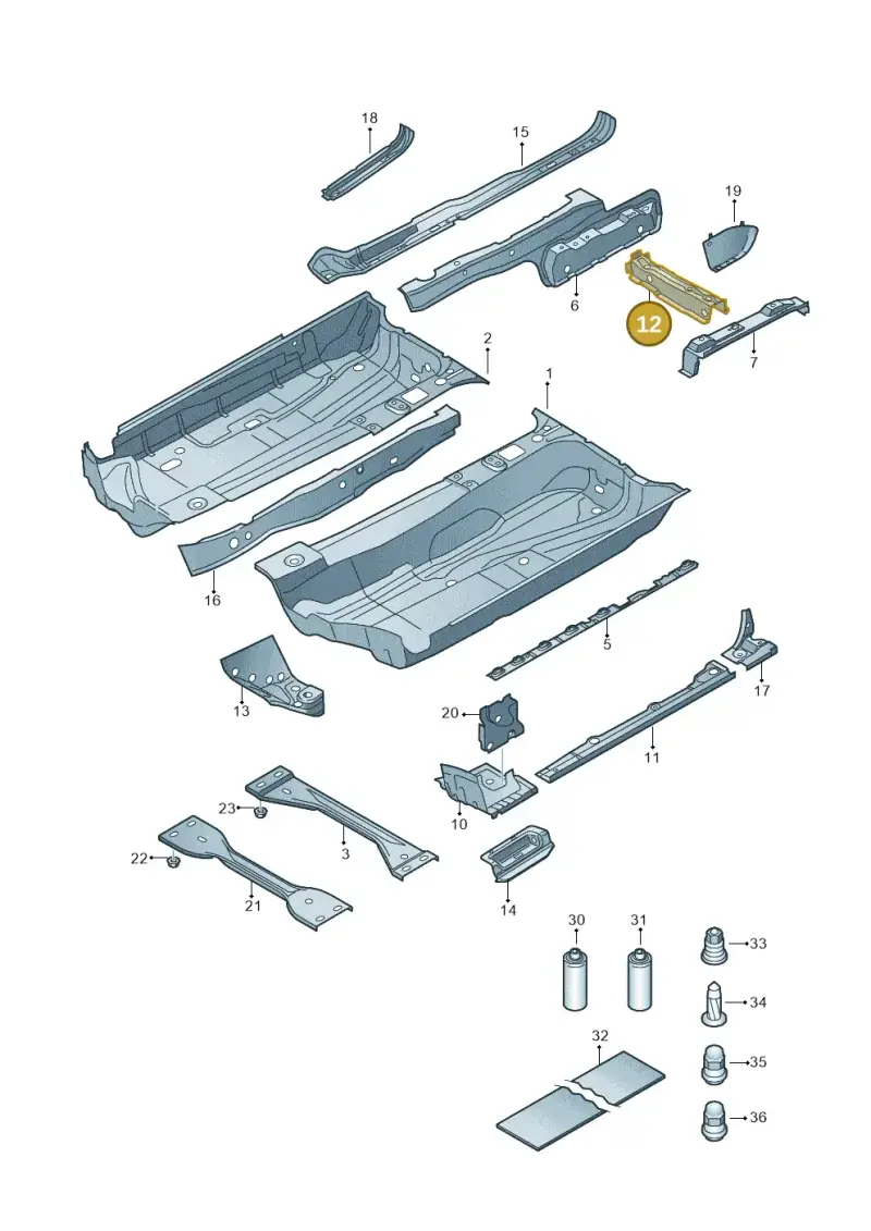 1K0803234B — Volkswagen Scirocco 2.0 (2014-2017) diagram 786803100, position 12