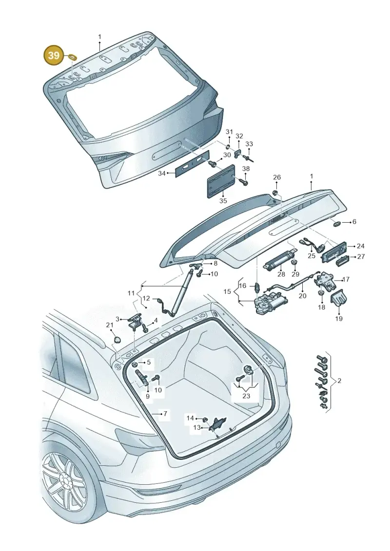 1K0803583B — Audi Q8 e-tron (2018-2025) diagram 586827000, position 39