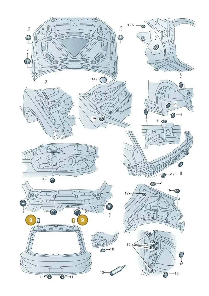 1K0803583B — Audi Q3 1.4 (2016-) diagram 728803350, position 9