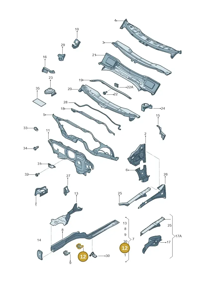1K0804056 — Volkswagen Jetta variant (2009-2014) diagram 684803000, position 12