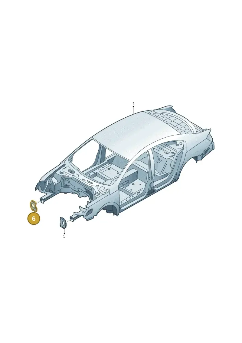 1K0804182B — Volkswagen Passat CC (2011-2016) diagram 645800000, position 6