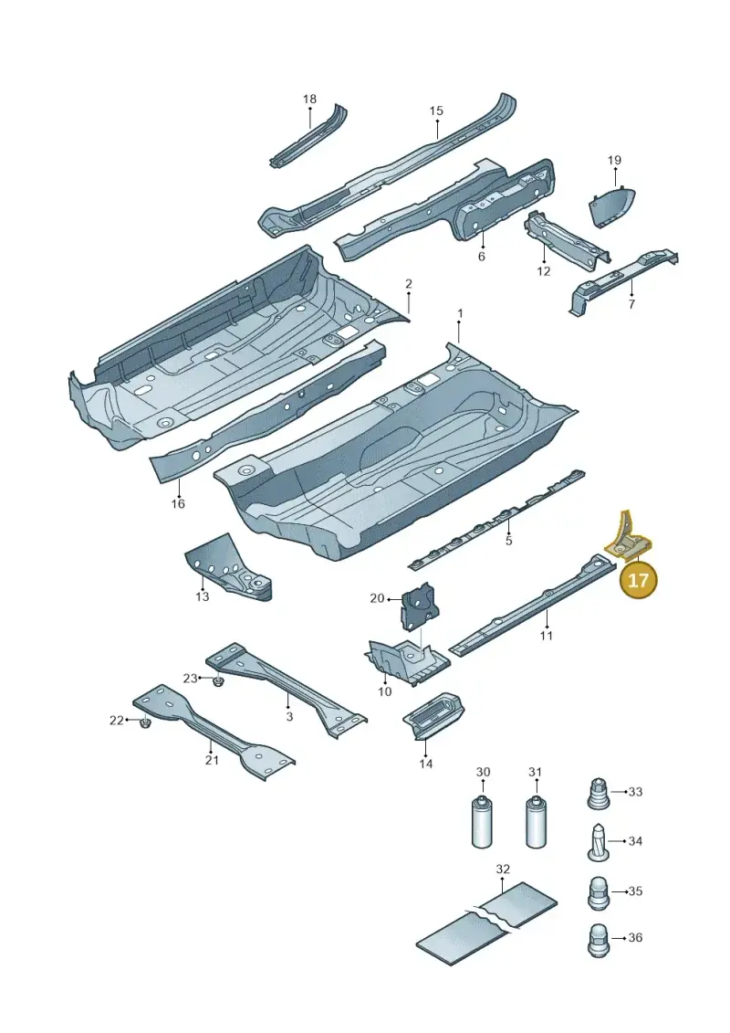 1K0804213 — Volkswagen Scirocco 2.0 (2014-2017) diagram 786803100, position 17