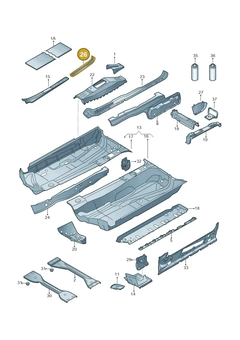 1K0804455 — Volkswagen Golf Cabriolet (2011-2016) diagram 718803100, position 26