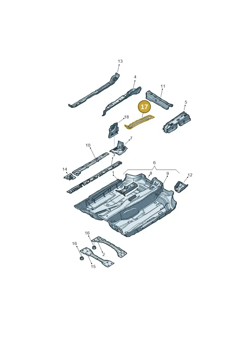 1K0804456 — Volkswagen Jetta (2008-2011) diagram 449803100, position 17