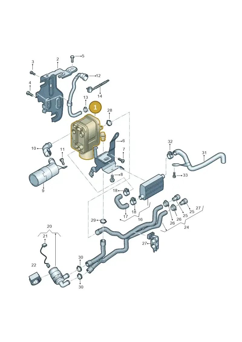 1K0815007CN — Volkswagen Caddy kombi (2015-2020) diagram 866819700, position 1