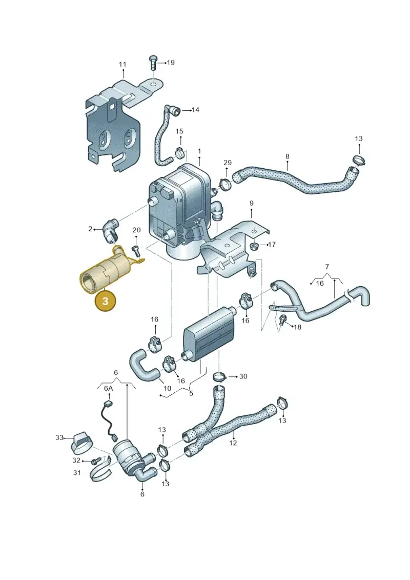 1K0819194C — Volkswagen Caddy Maxi Kombi (2010-2015) diagram 690819700, position 3