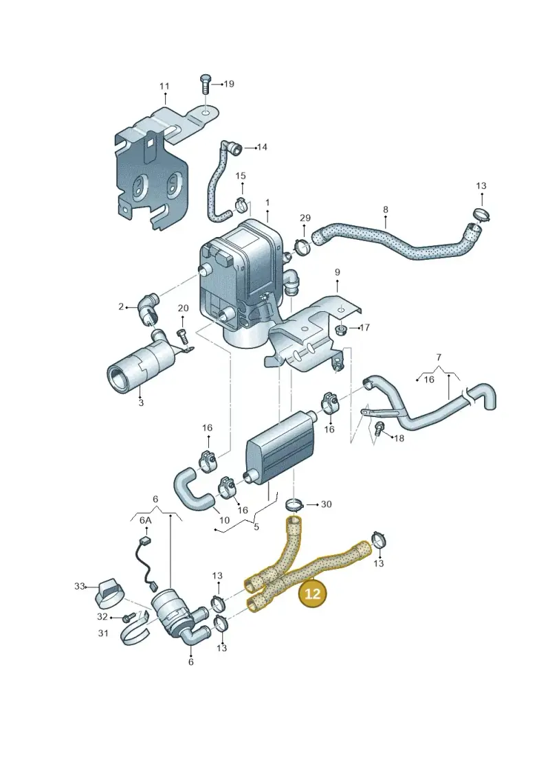 1K0819350K — Volkswagen Caddy Maxi Kombi (2010-2015) diagram 690819700, position 12