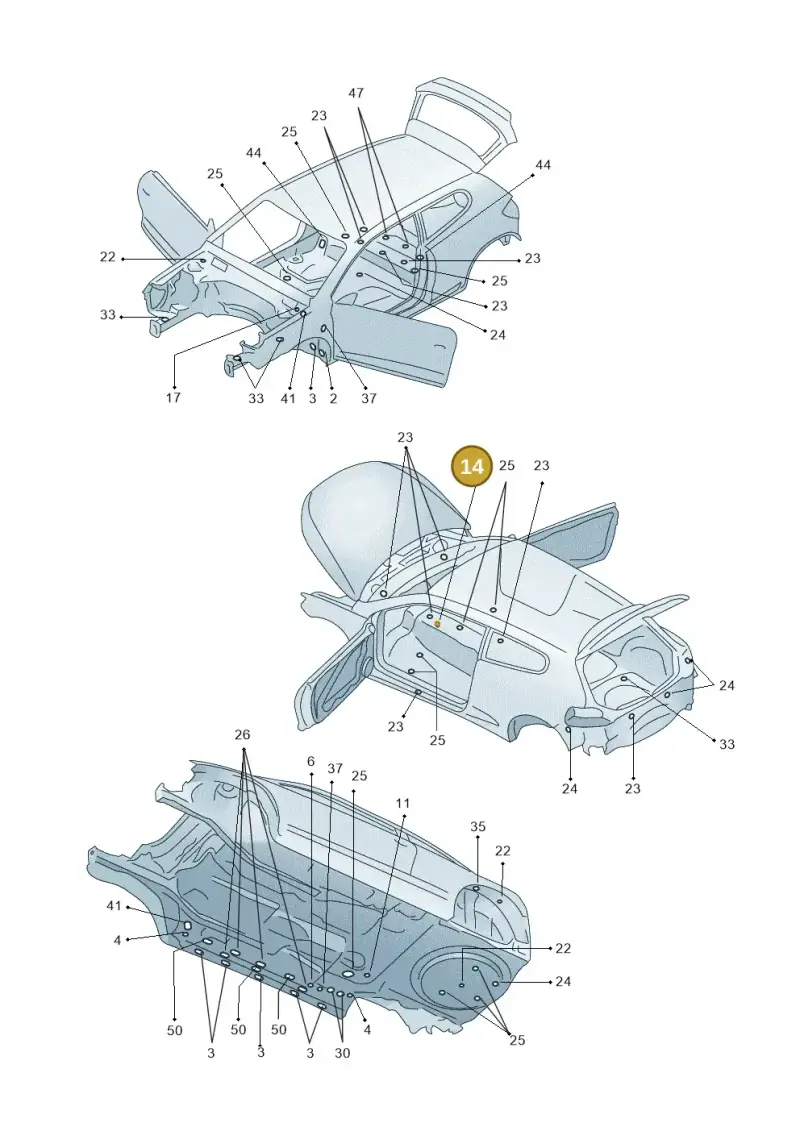 1K0819425 — Volkswagen Scirocco 2.0 (2014-2017) diagram 651803350, position 14