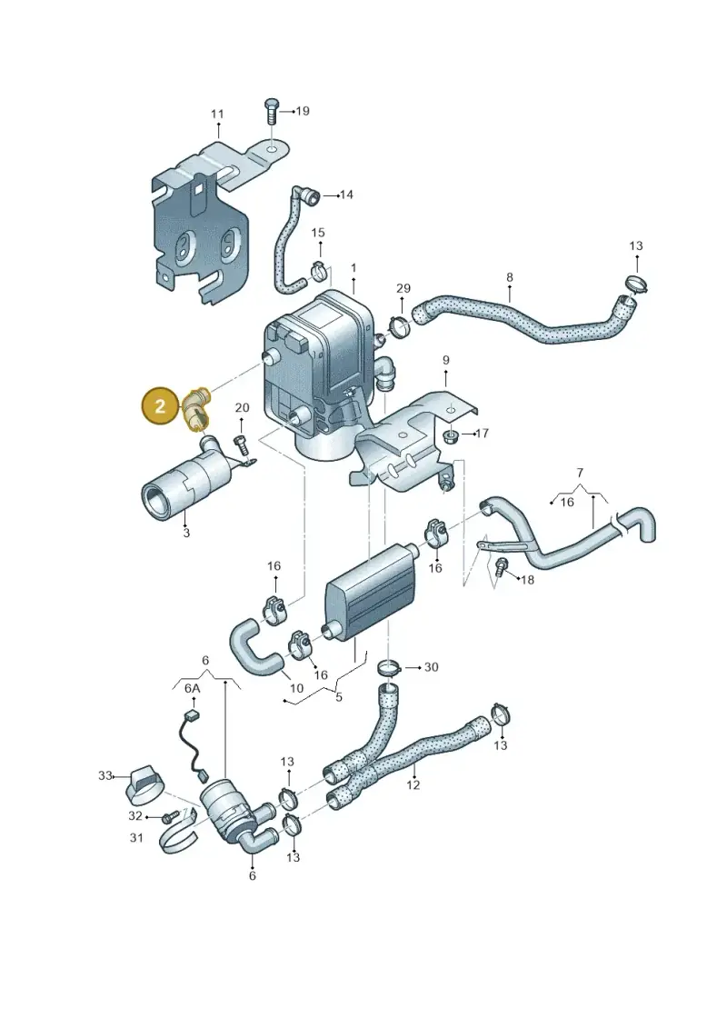 1K0819547 — Volkswagen Caddy Maxi Kombi (2010-2015) diagram 690819700, position 2