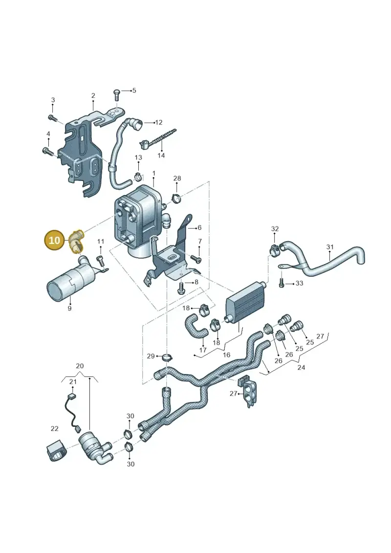 1K0819547 — Volkswagen Caddy kombi (2015-2020) diagram 866819700, position 10
