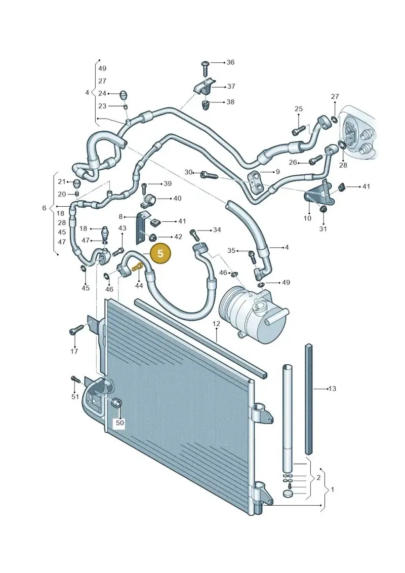 1K0820721BE — Volkswagen TOURAN (SVW)       "CN"04> (2004-) diagram 446260410, position 5