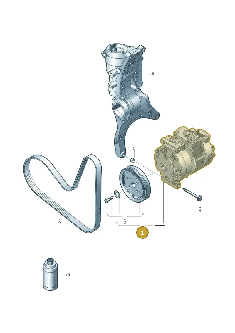 1K0820859S — Volkswagen New Passat (2011-2015) diagram 691260080, position 1