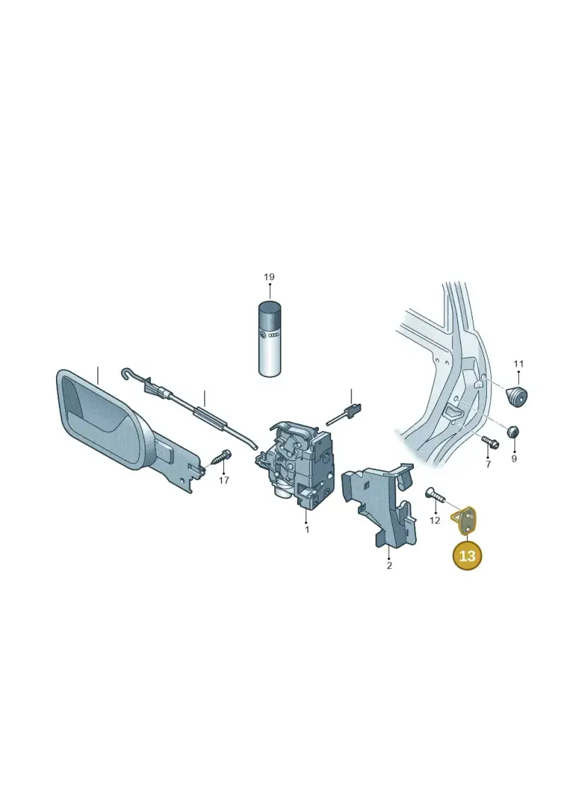 1K0837033 — Volkswagen GOLF (2003-2005) diagram 420837000, position 13