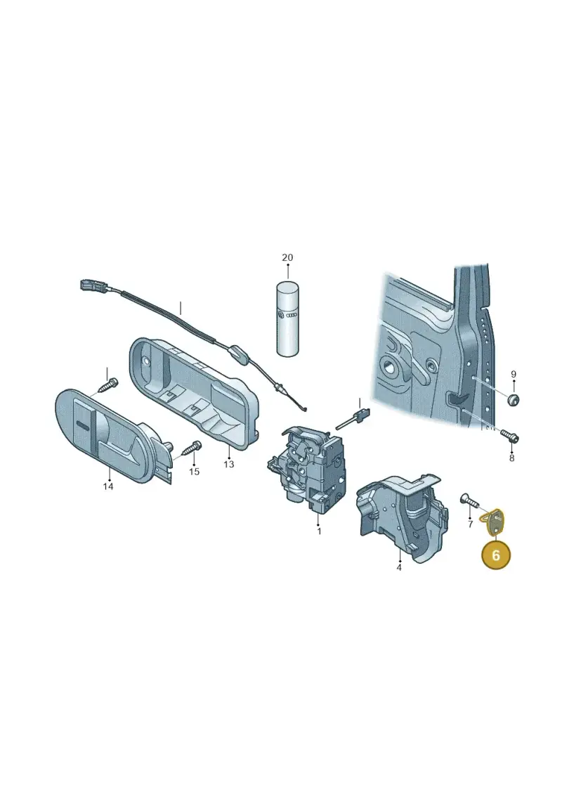 1K0837033 — Volkswagen GOLF PLUS              05> (2005-) diagram 459837000, position 6