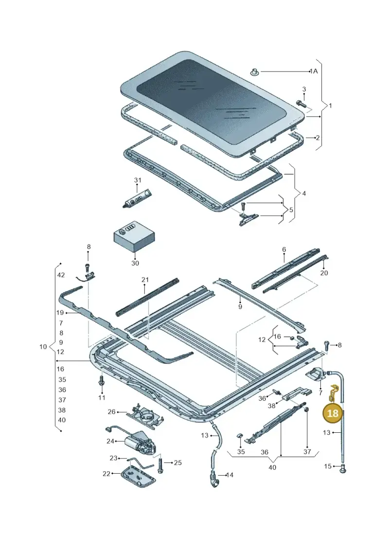 1K0877244 — Volkswagen FOX                  M.05> (2005-) diagram 231877100, position 18