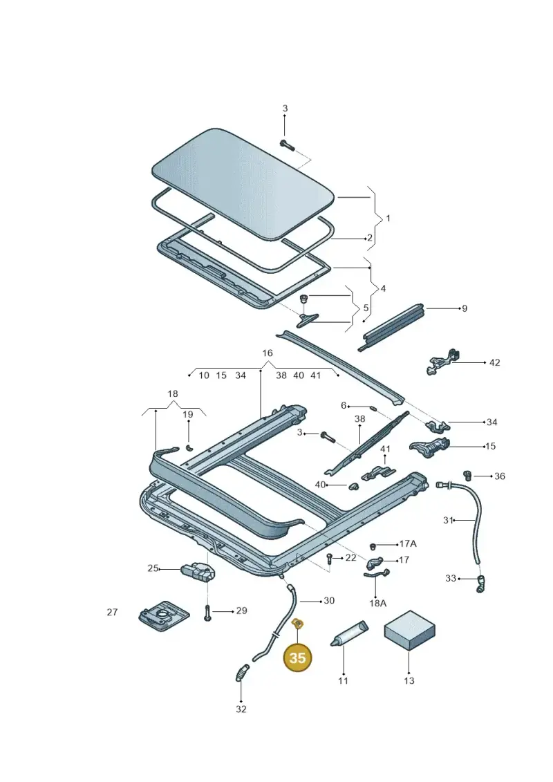 1K0877244 — Volkswagen Jetta 2.0 (2015-2015) diagram 880877000, position 35