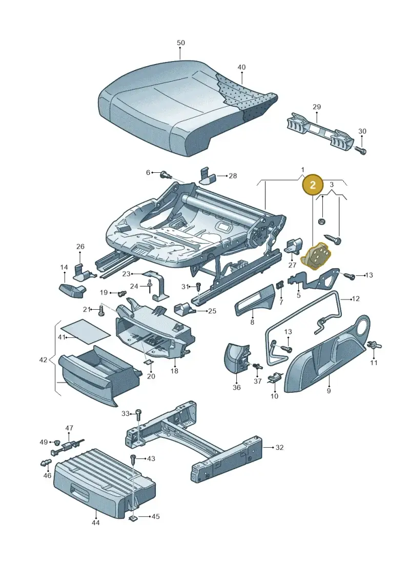 1K0881054A — Volkswagen GOLF PLUS              05> (2005-) diagram 459881000, position 2