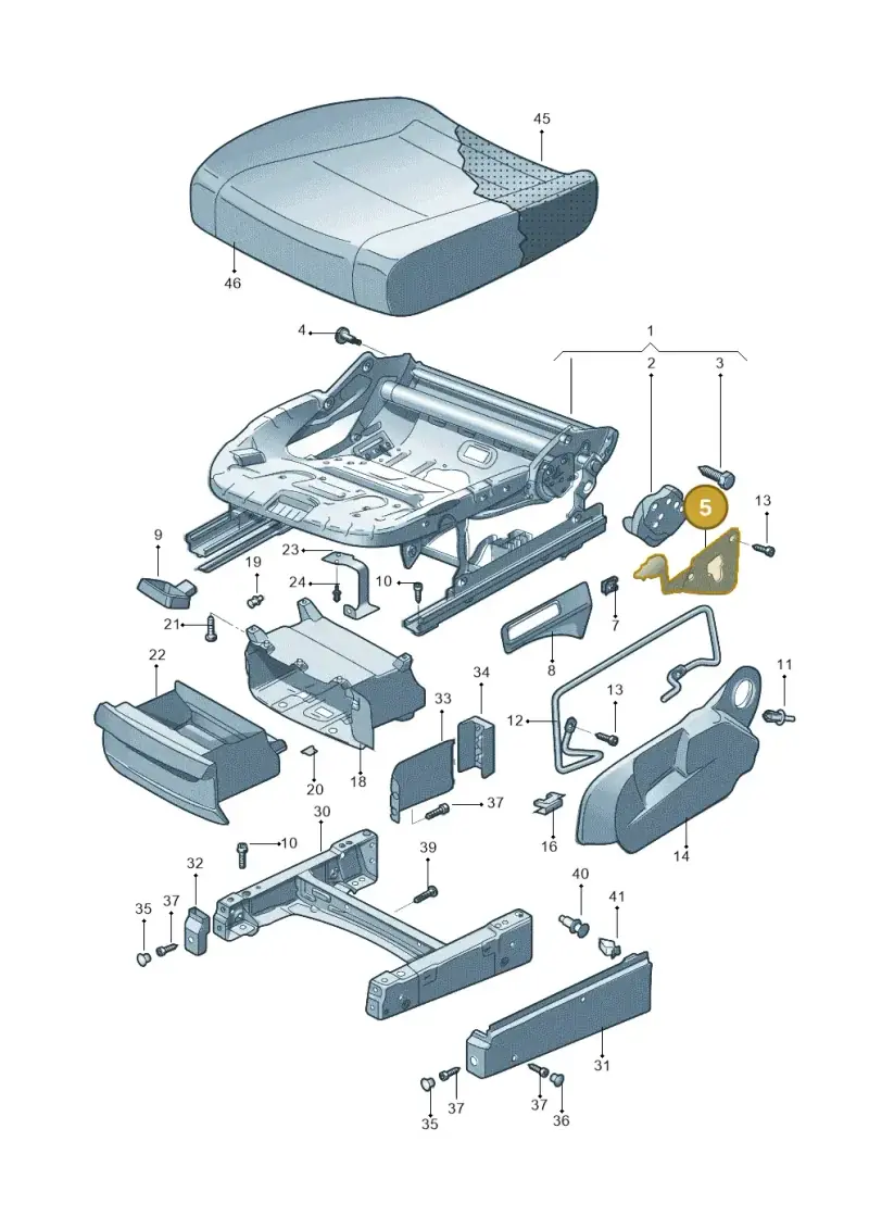 1K0881092B — Volkswagen TOURAN (SVW)       "CN"04> (2004-) diagram 446881050, position 5