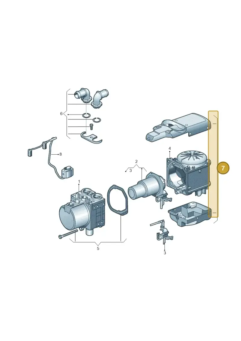 1K0898021B — Volkswagen Caddy kombi (2015-2020) diagram 866819750, position 7