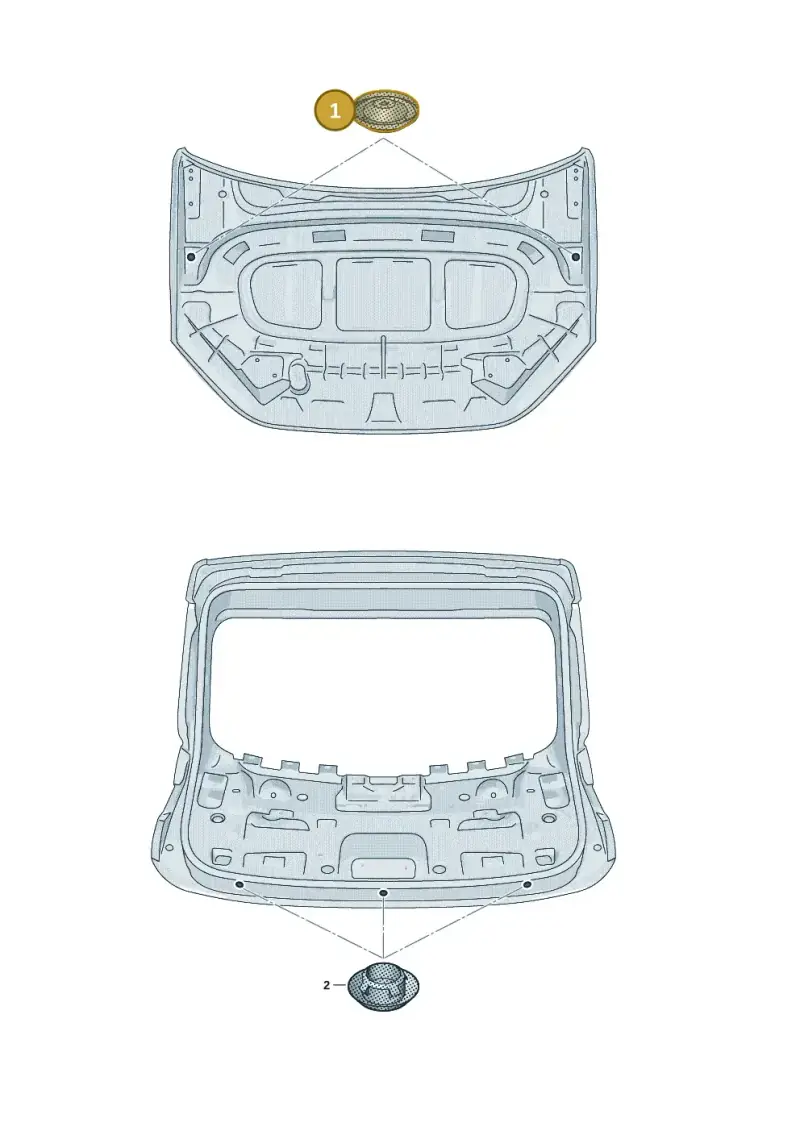 1K0899182 — Volkswagen Taigo (2021-2024) diagram 2f0803650, position 1