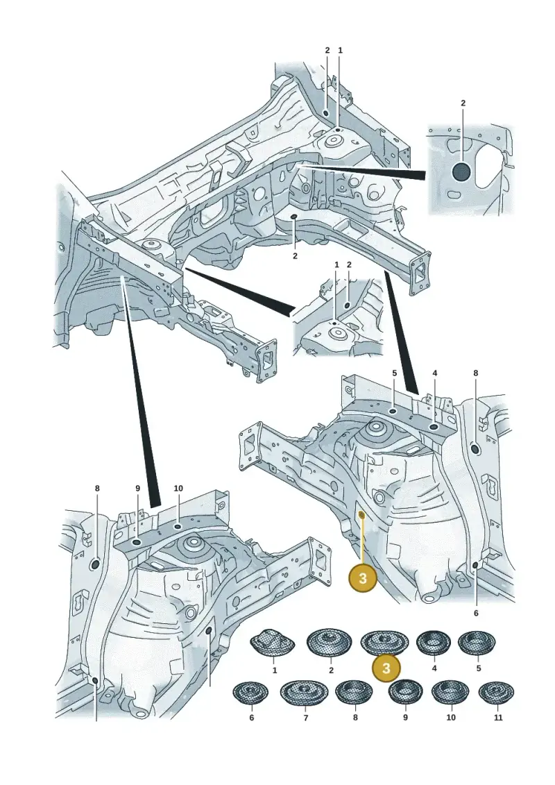 1K0899184 — Volkswagen Tiguan 2.0 (2023-) diagram 57x803660, position 3