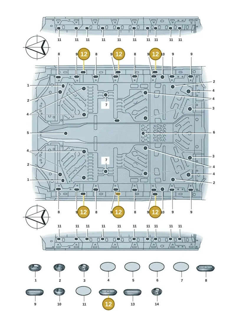 1K0899187 — Volkswagen ID.7 Limousine Pro (2023-) diagram 14b803670, position 12