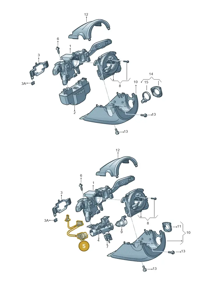 1K0905849 — Audi Q3 1.4 (2016-) diagram 728905700, position 5