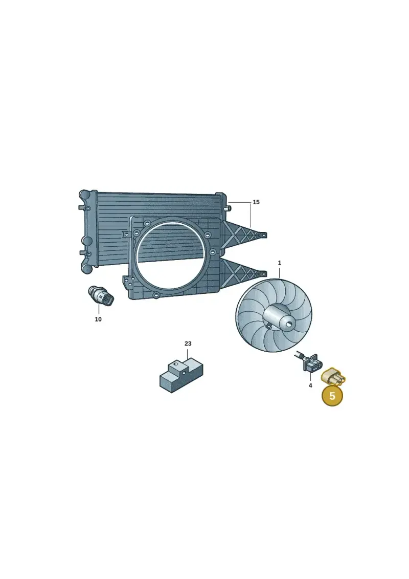 1K0906234C — Skoda Rapid (2012-2022) diagram 740959051, position 5