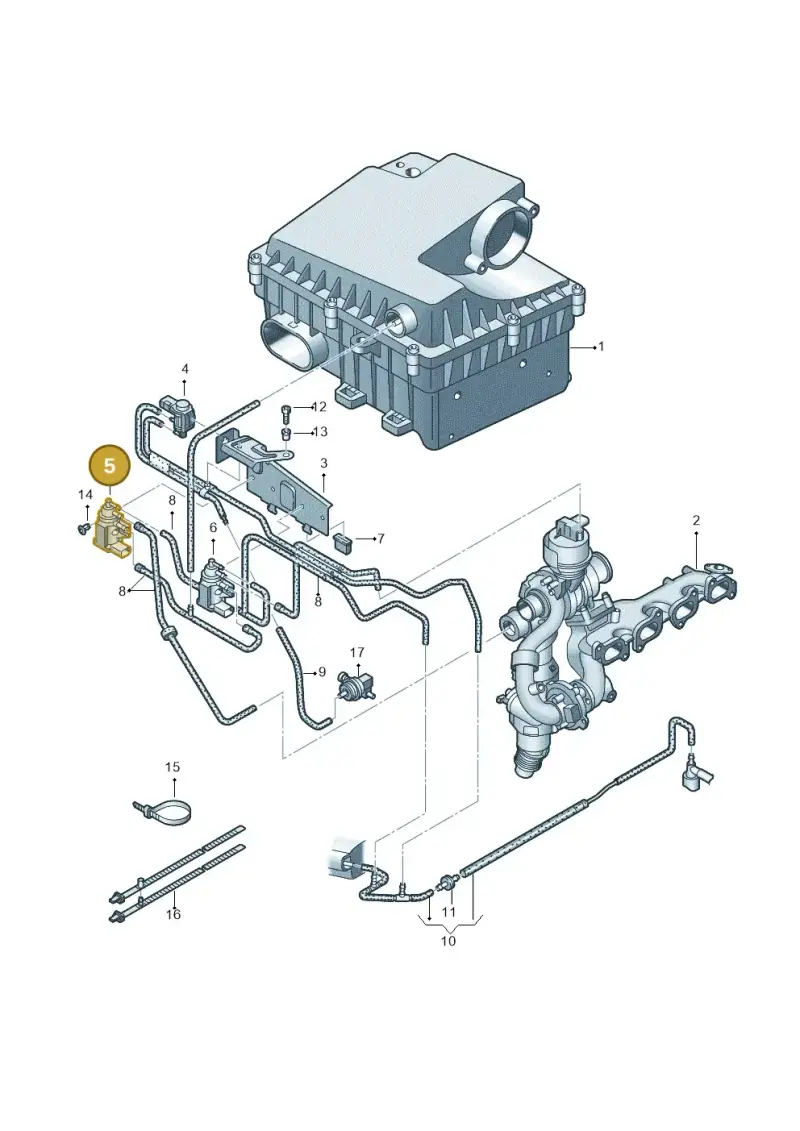 1K0906627B — Volkswagen Amarok twin cab (2022-) diagram 683131550, position 5