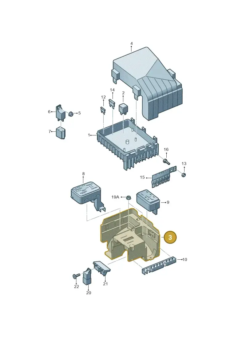 1K0907361C — Volkswagen Caddy kombi (2015-2020) diagram 694937200, position 3