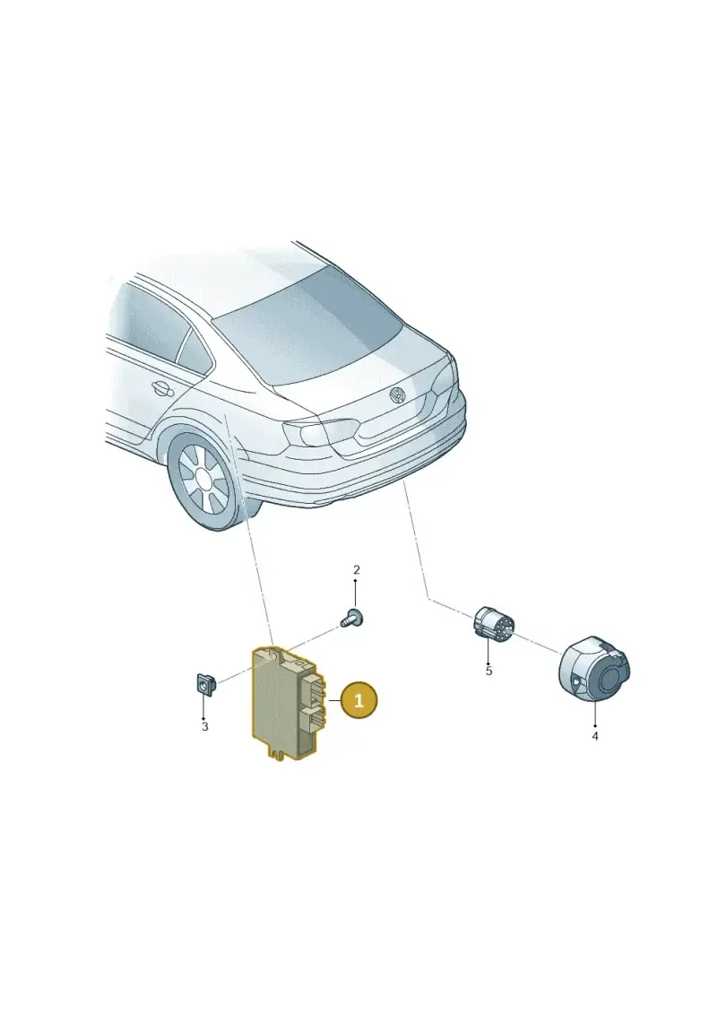 1K0907383F — Volkswagen Jetta (2014-2017) diagram 692945550, position 1