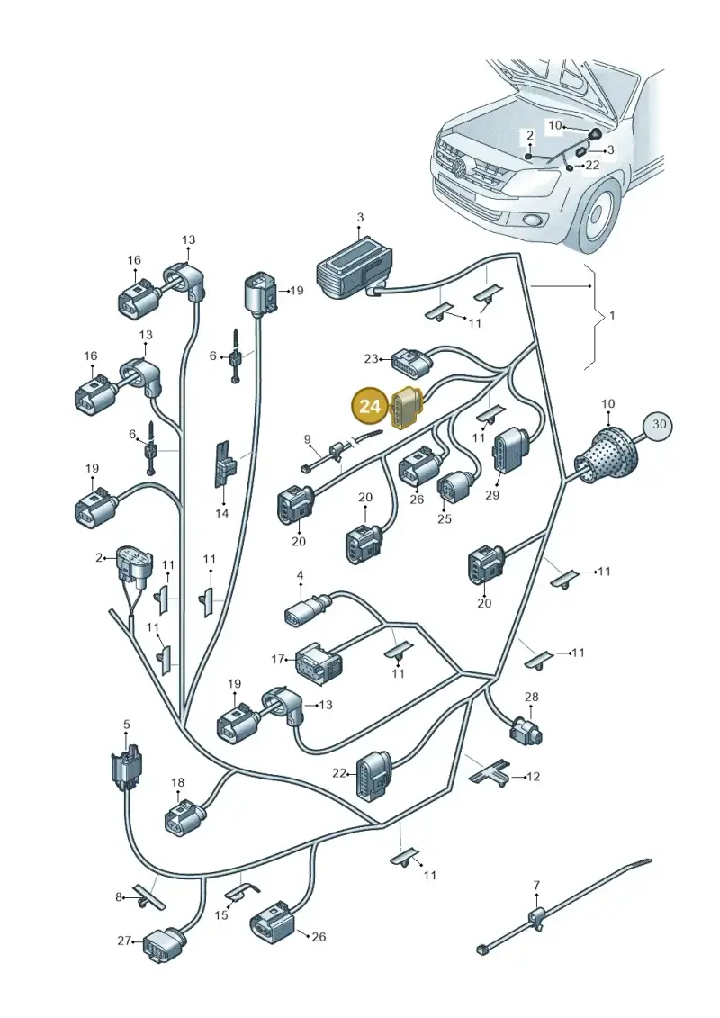 1K0919231 — Volkswagen Amarok twin cab (2022-) diagram 894971810, position 24