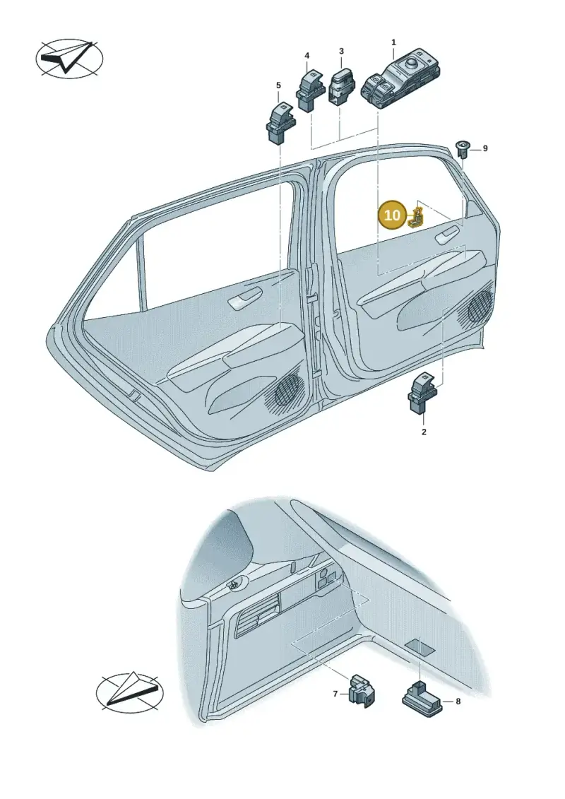 1K0919238A — Volkswagen ID.7 Limousine Pro (2023-) diagram 14b959006, position 10