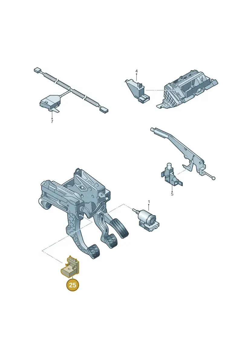 1K0927810E — Volkswagen Beetle (2016-2019) diagram 410945500, position 25