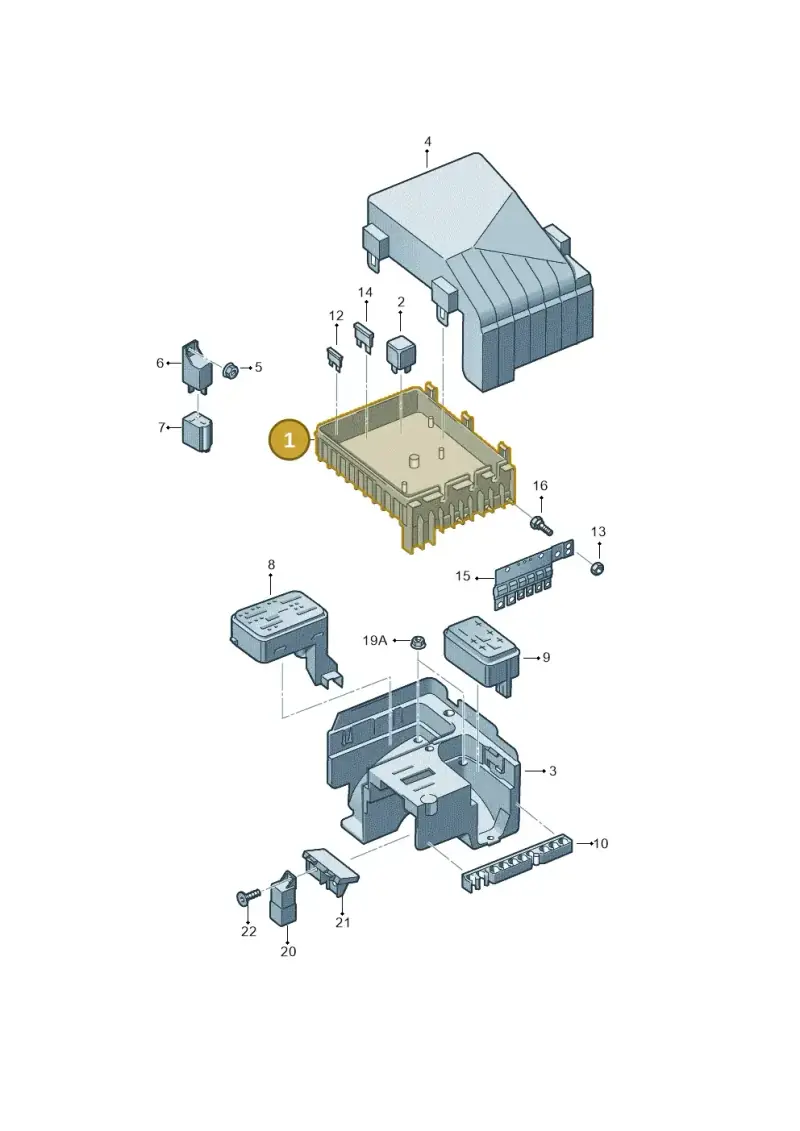 1K0937125D — Volkswagen Caddy kombi (2015-2020) diagram 694937200, position 1