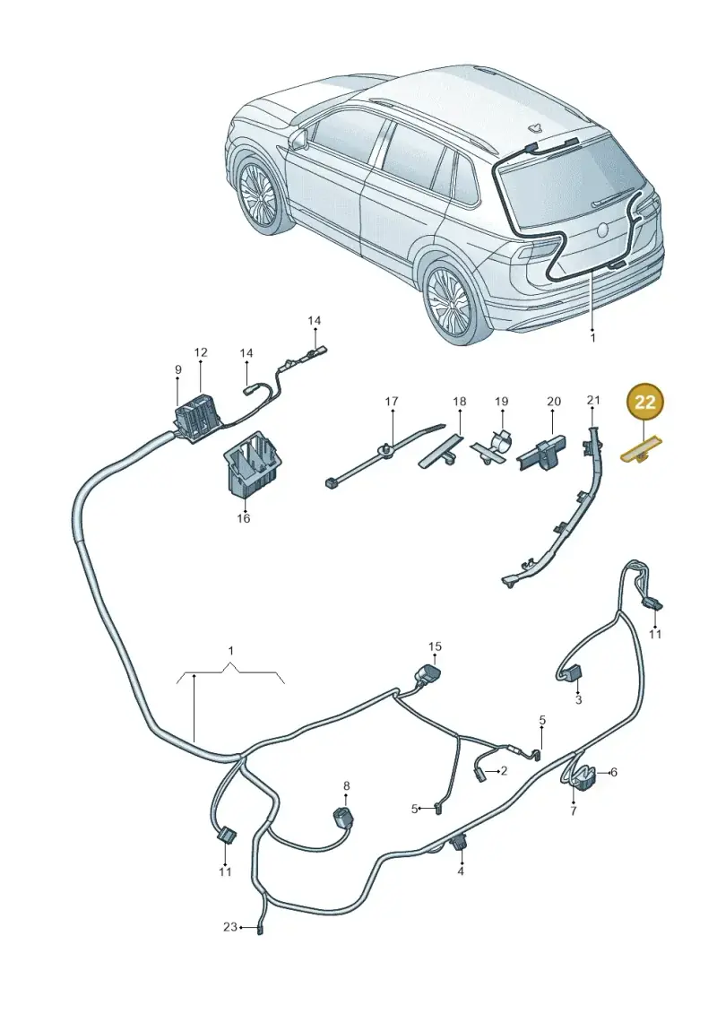 1K0937545M — Volkswagen Tiguan 2.0 4Motion (2016-2024) diagram 884972820, position 22