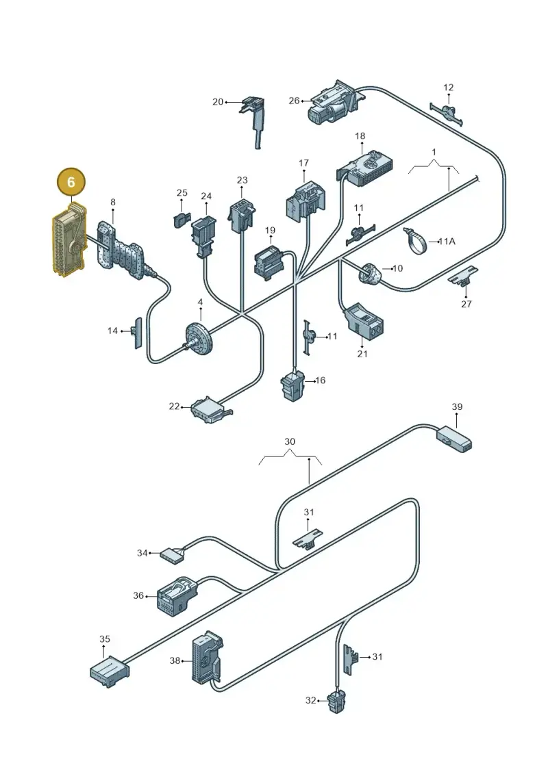 1K0937702C — SEAT Alhambra (2015-2022) diagram 689972330, position 6