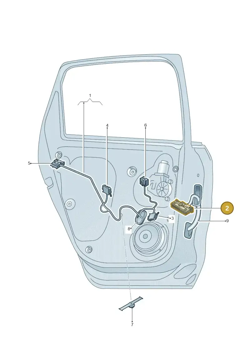 1K0937702C — Skoda Fabia (2021-2022) diagram 773972400, position 2