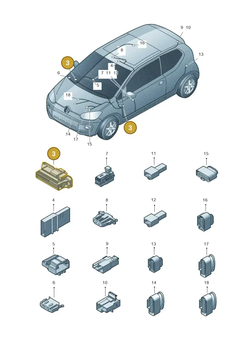1K0937722D — Volkswagen Up! 1.0 TSI (2013-2017) diagram 723971820, position 3