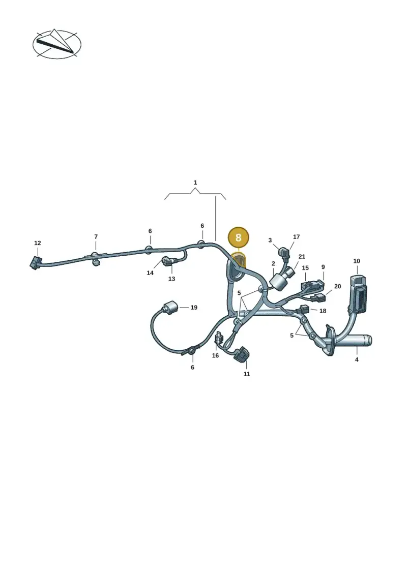 1K0941907 — Volkswagen Multivan (2021-) diagram 7t0972300, position 8