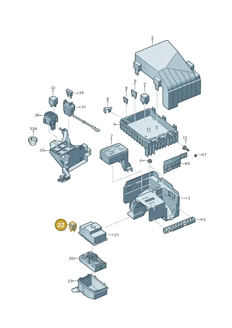 1K0951253 — Volkswagen Sharan BlueMotion (2015-2022) diagram 863937000, position 22