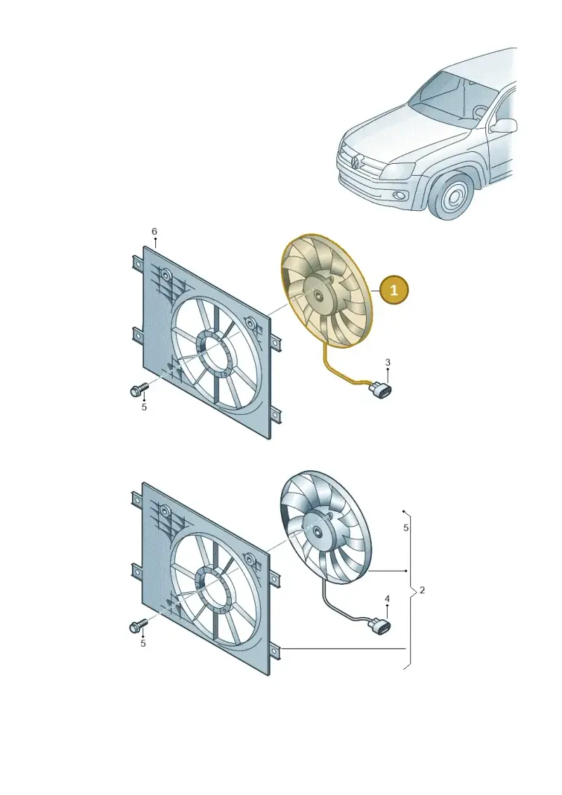 1K0959455EF — Volkswagen Amarok twin cab (2012-2016) diagram 749959520, position 1