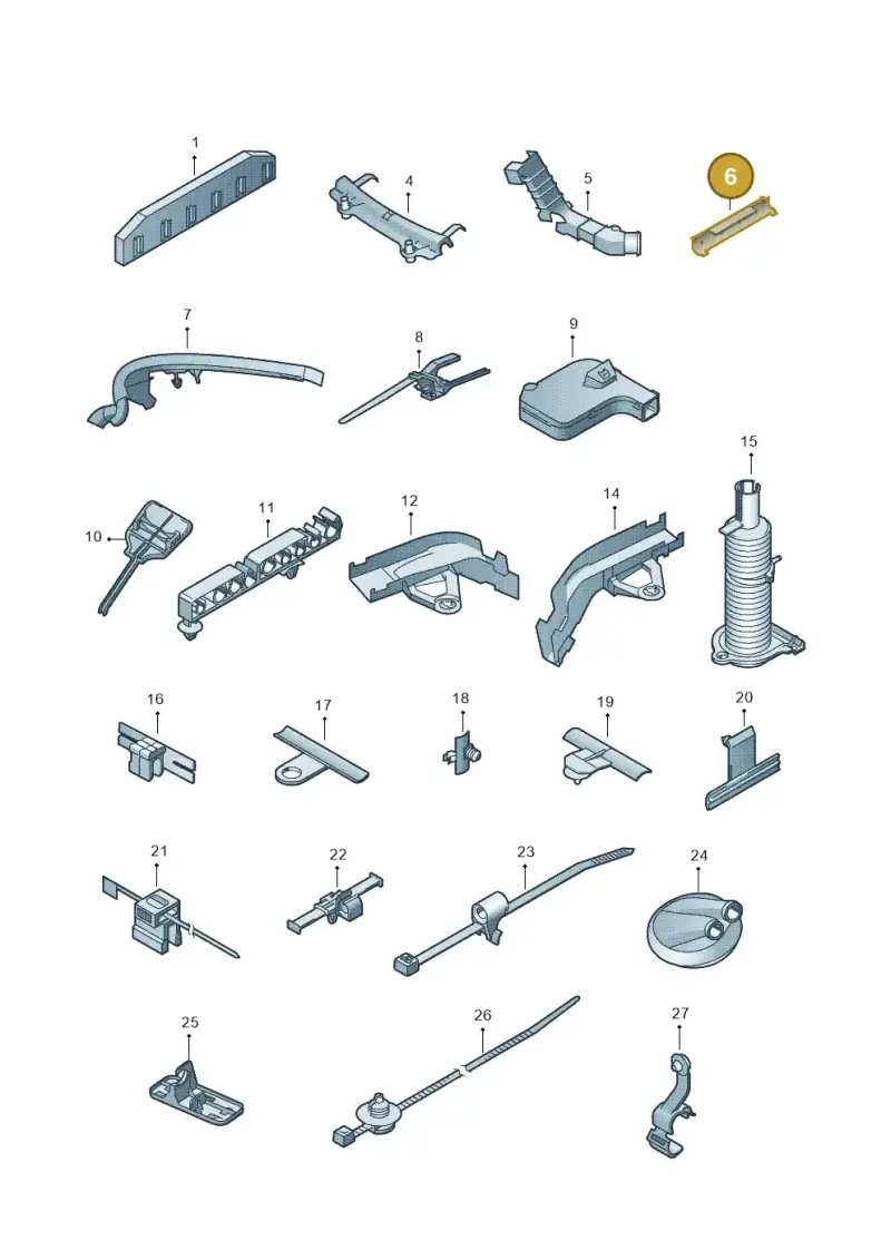 1K0971615BP — Volkswagen Tiguan 4Motion (2011-2018) diagram 634971850, position 6