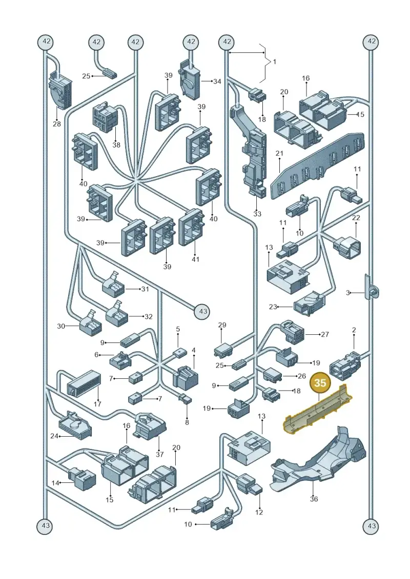 1K0971615BP — Volkswagen New beetle (2011-2016) diagram 715971830, position 35