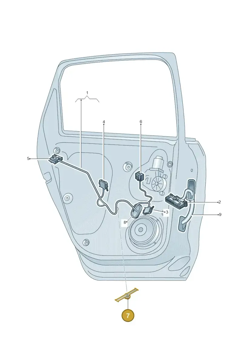 1K0971818 — Volkswagen Taigo (2021-2024) diagram 773972400, position 7
