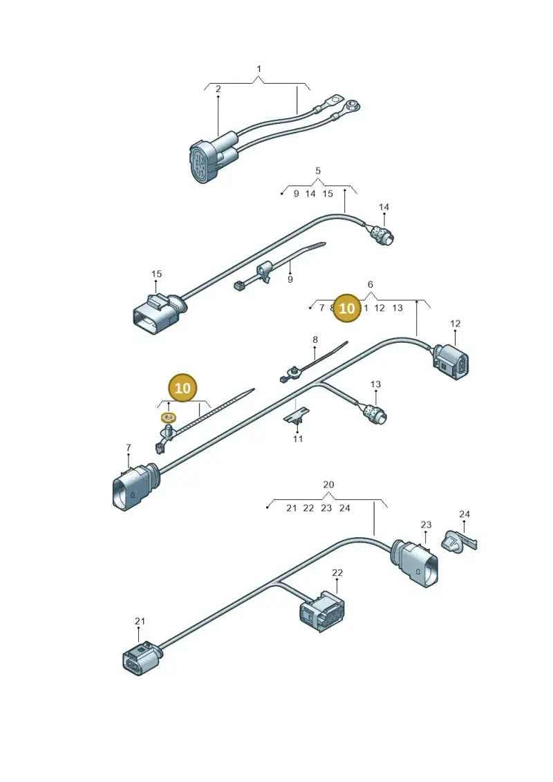 1K0971818 — Volkswagen Amarok twin cab (2022-) diagram 894971600, position 10