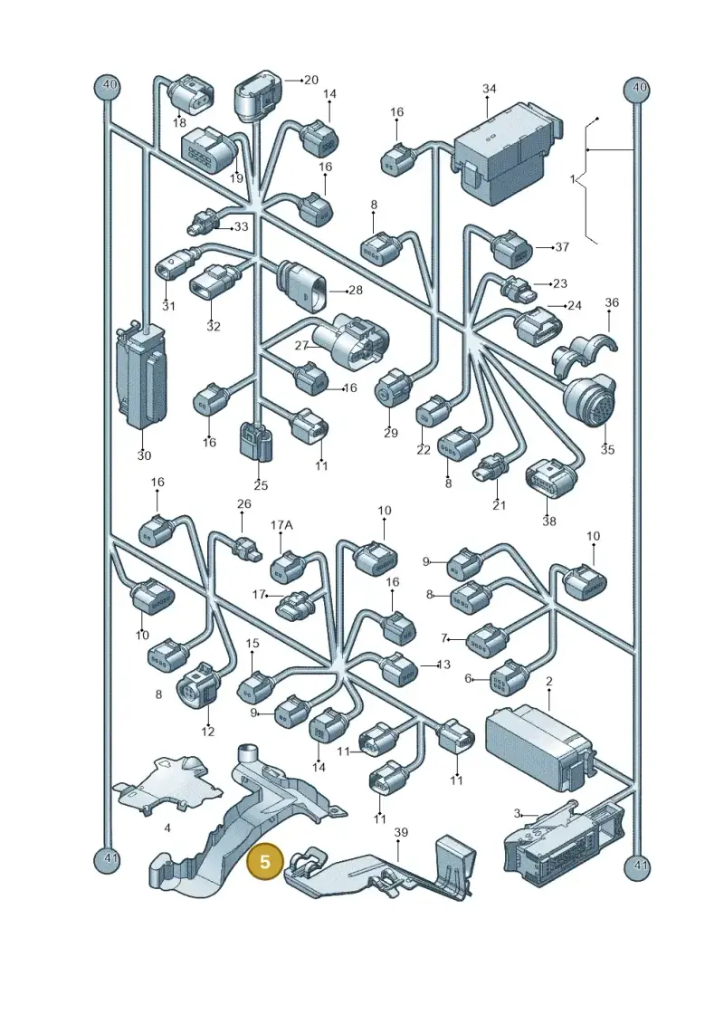 1K0971821R — Volkswagen New beetle (2011-2016) diagram 715971810, position 5