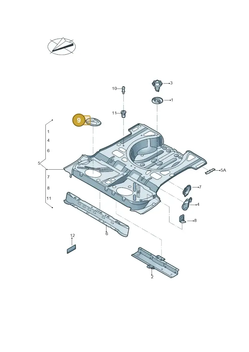 1K0971839G — Volkswagen Beetle (2016-2019) diagram 801803050, position 9