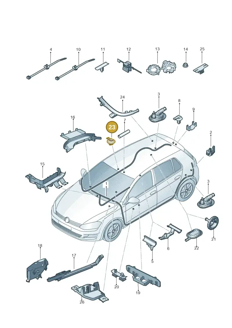 1K0971843B — SEAT Leon ST (2016-2020) diagram 746971800, position 23