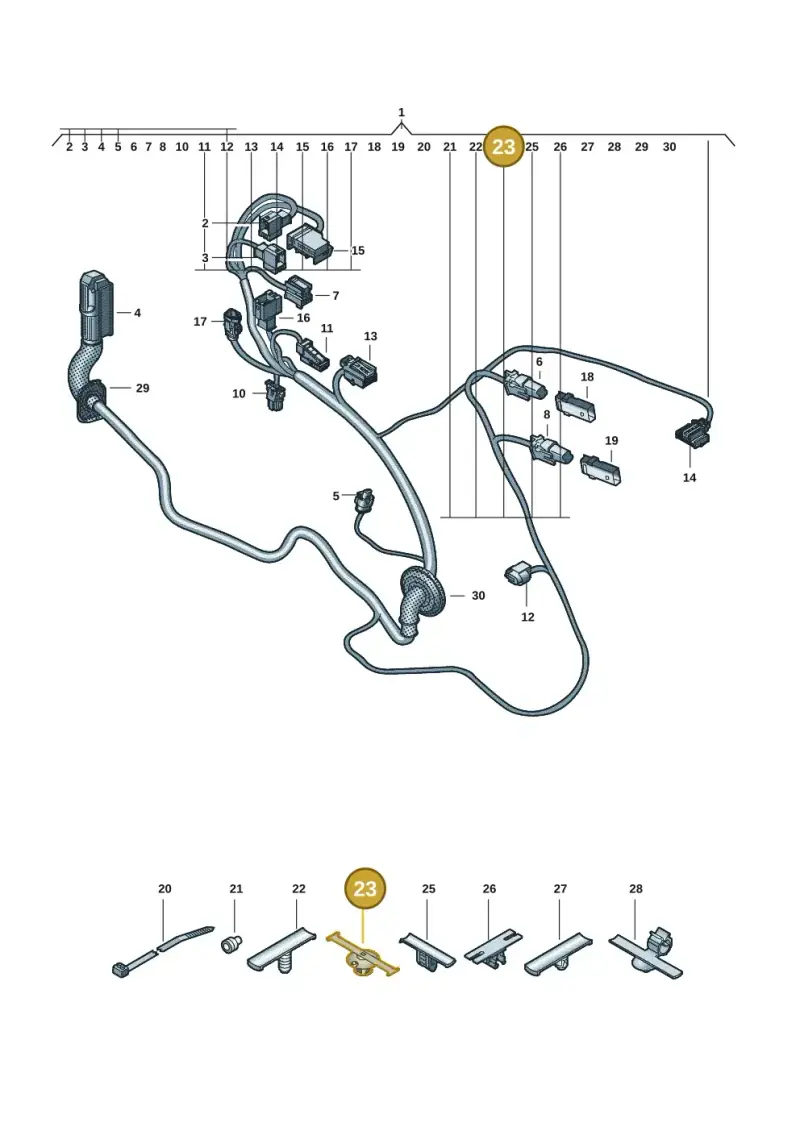1K0971843B — Audi Q6 e-tron (2023-2025) diagram f5s972330, position 23